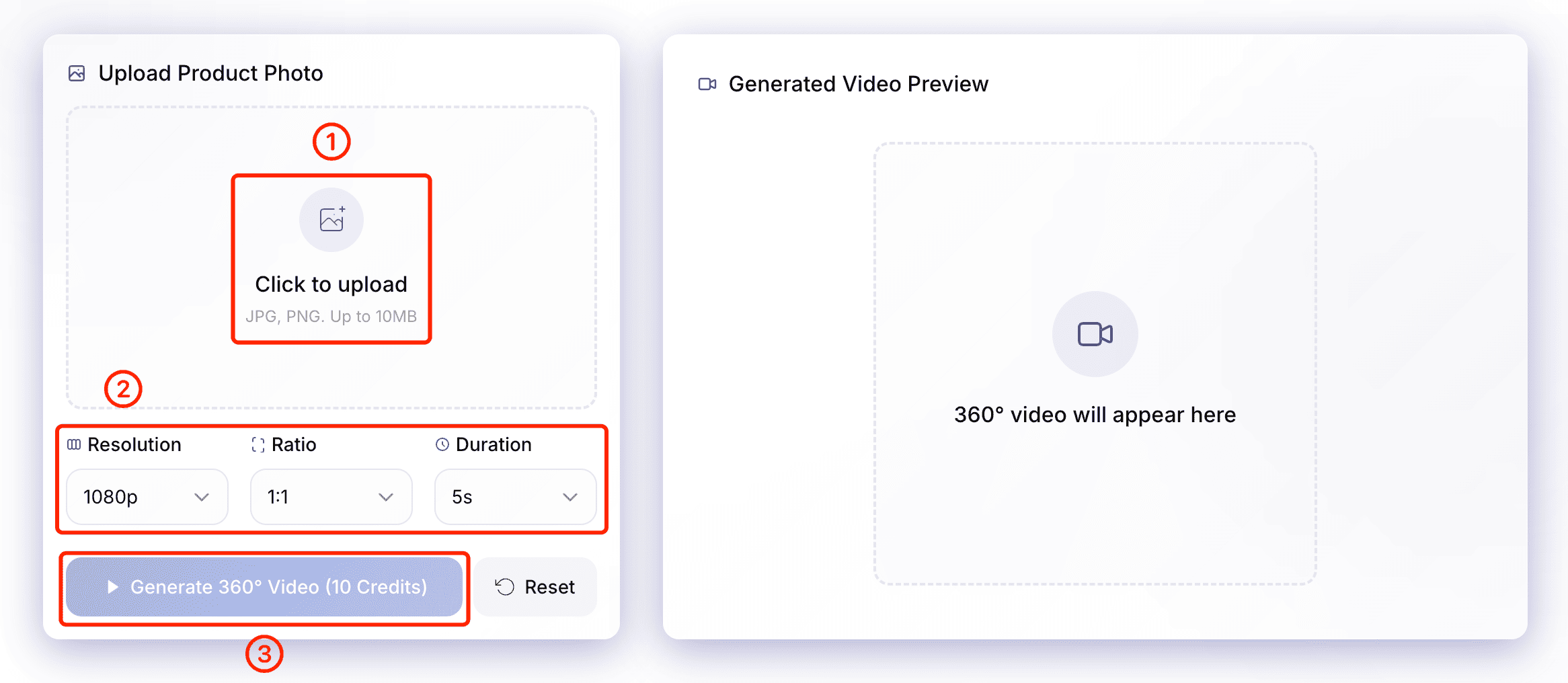How 360° Product Video Generator Works